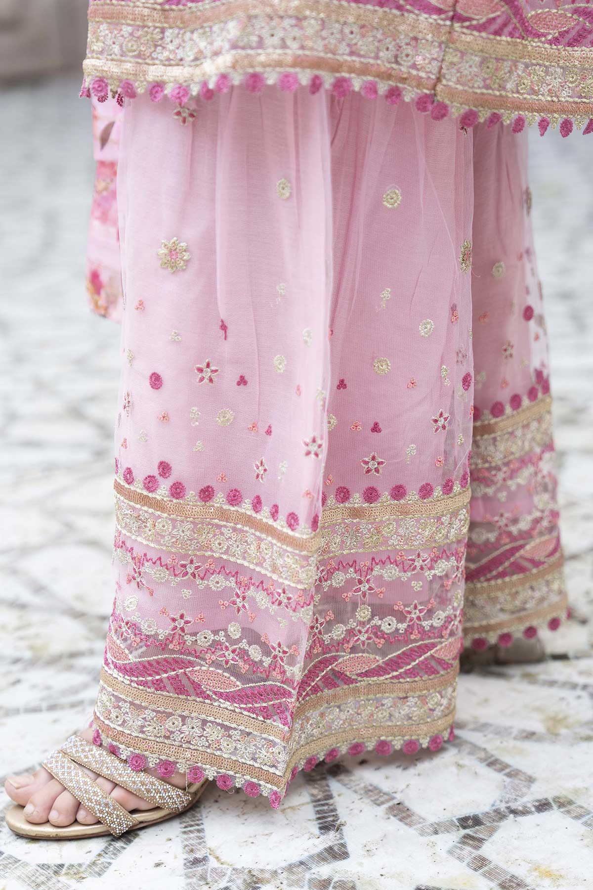 Motif Girls Embroidered Suit-028 - Image 5