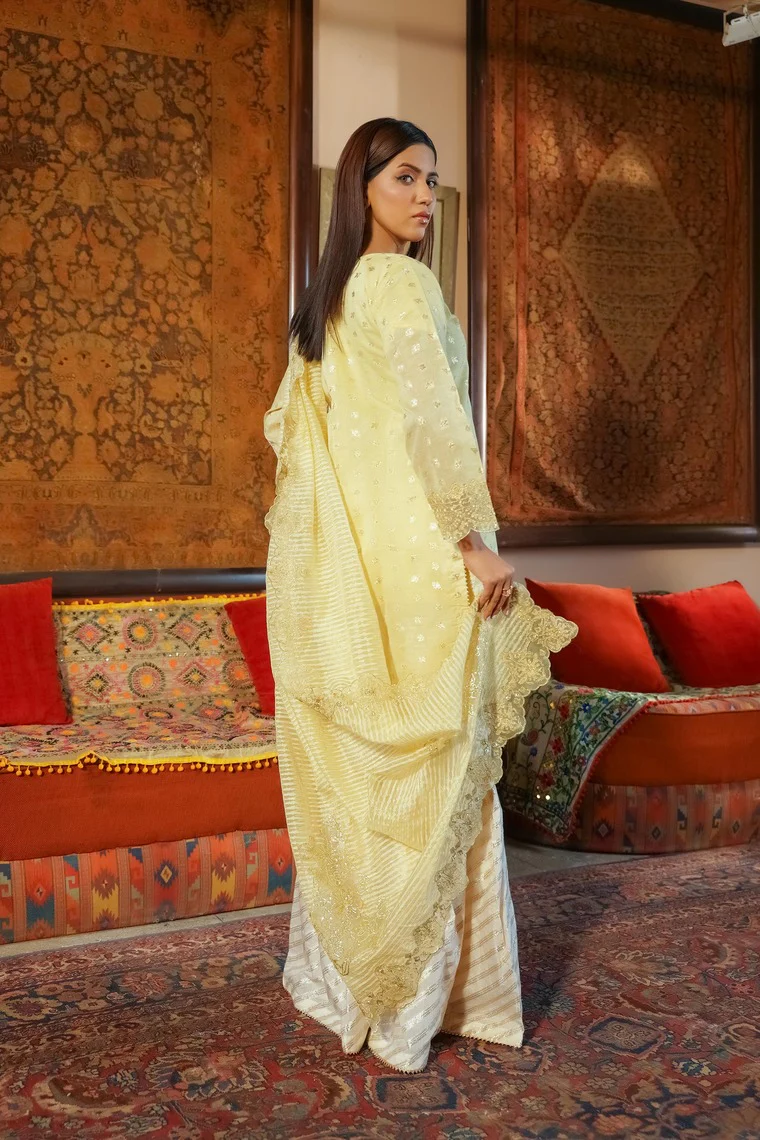 Motif Jacquard Embroidered Suit-271 - Image 3